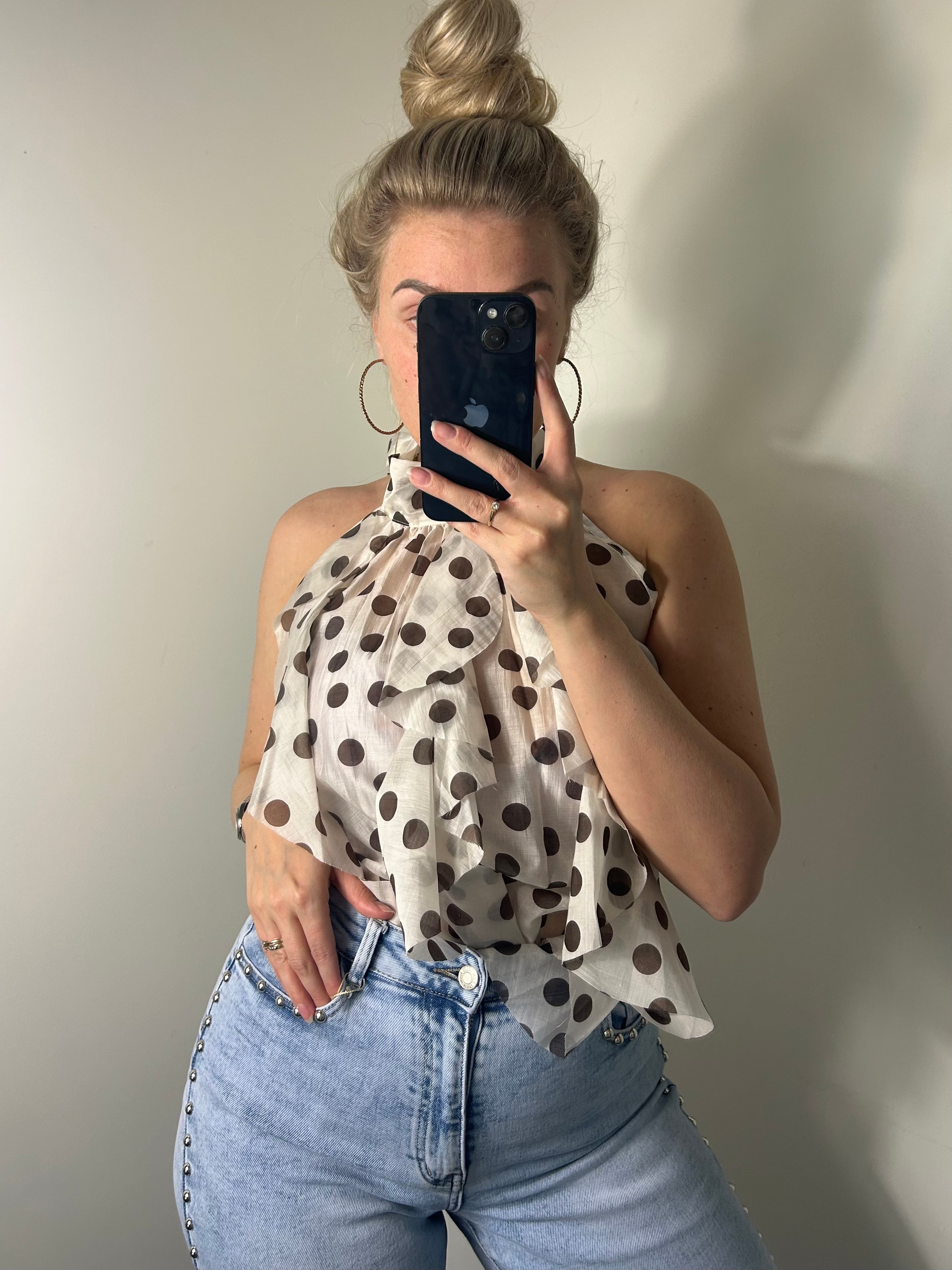 It girl Dots crème - Top