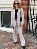 Taupe tweedelige set - Co-ord