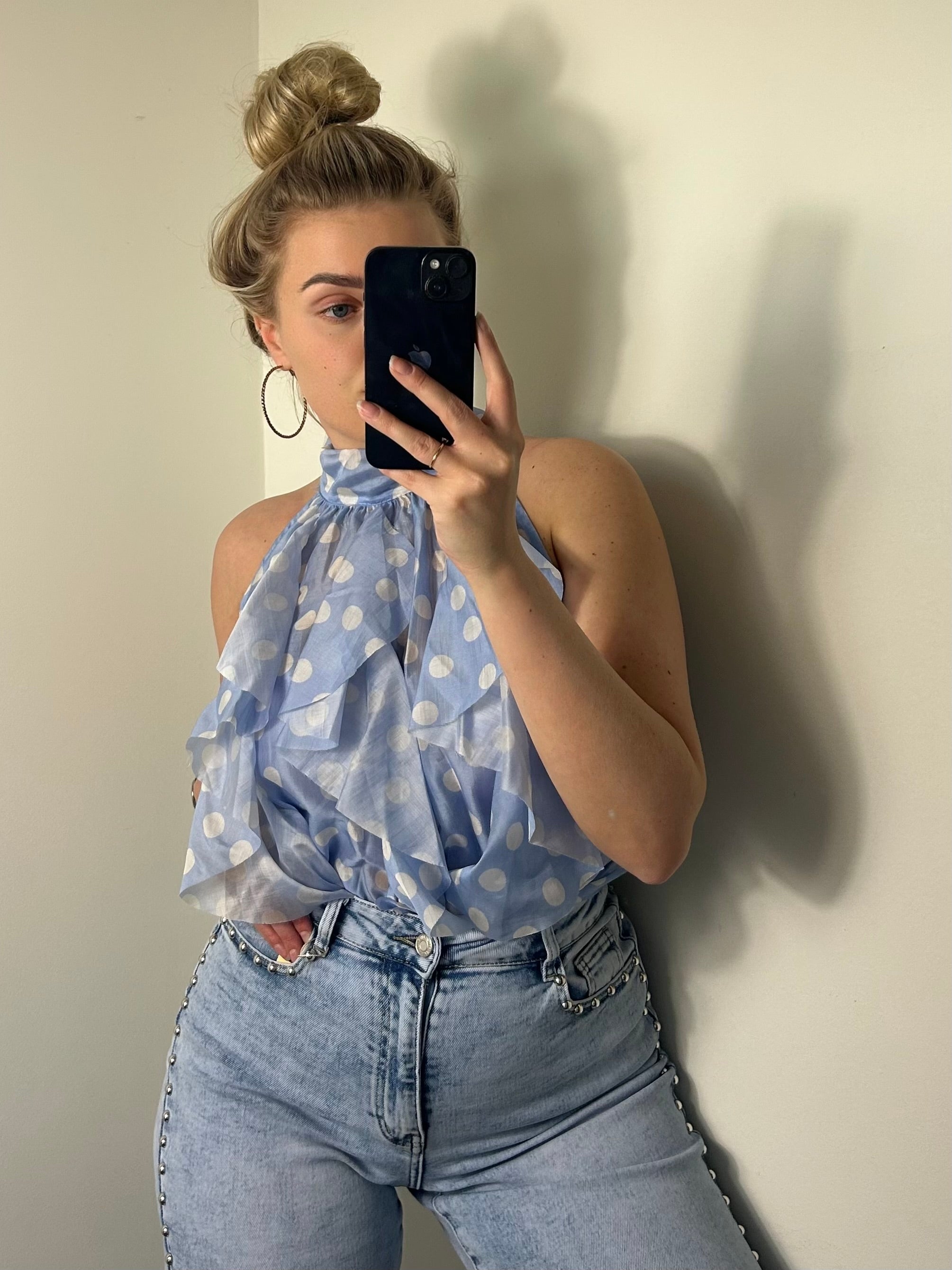 It girl Dots blue - Top