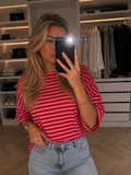 Sienna stripe red/pink - Top