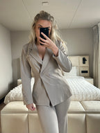 Taupe tweedelige set - Co-ord
