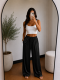 Black silk - Pants
