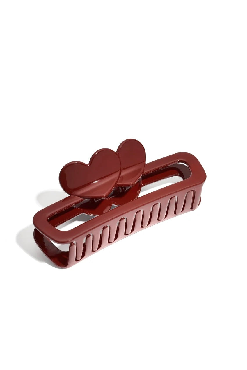 Burgundy hair clip