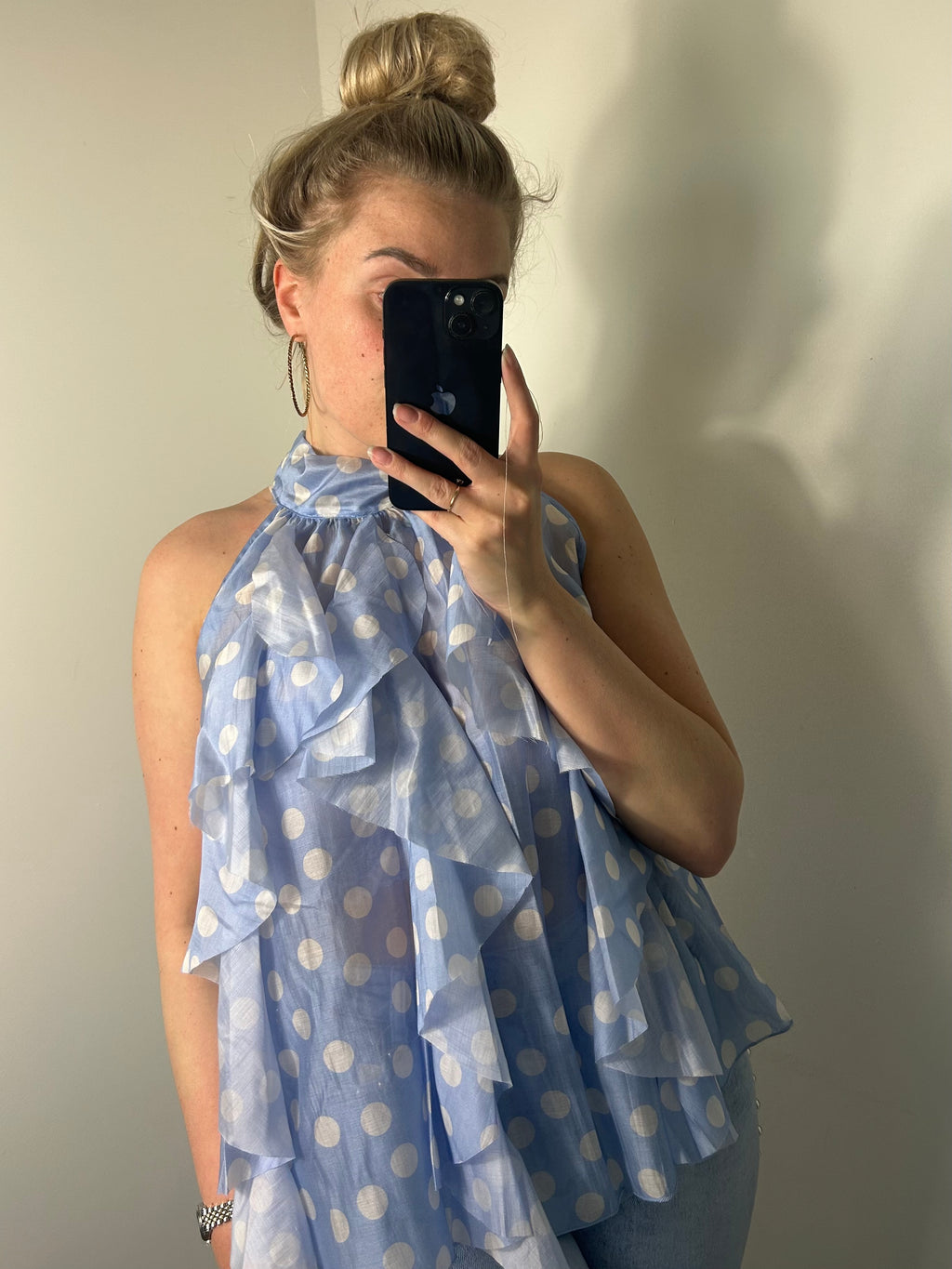 It girl Dots blue - Top