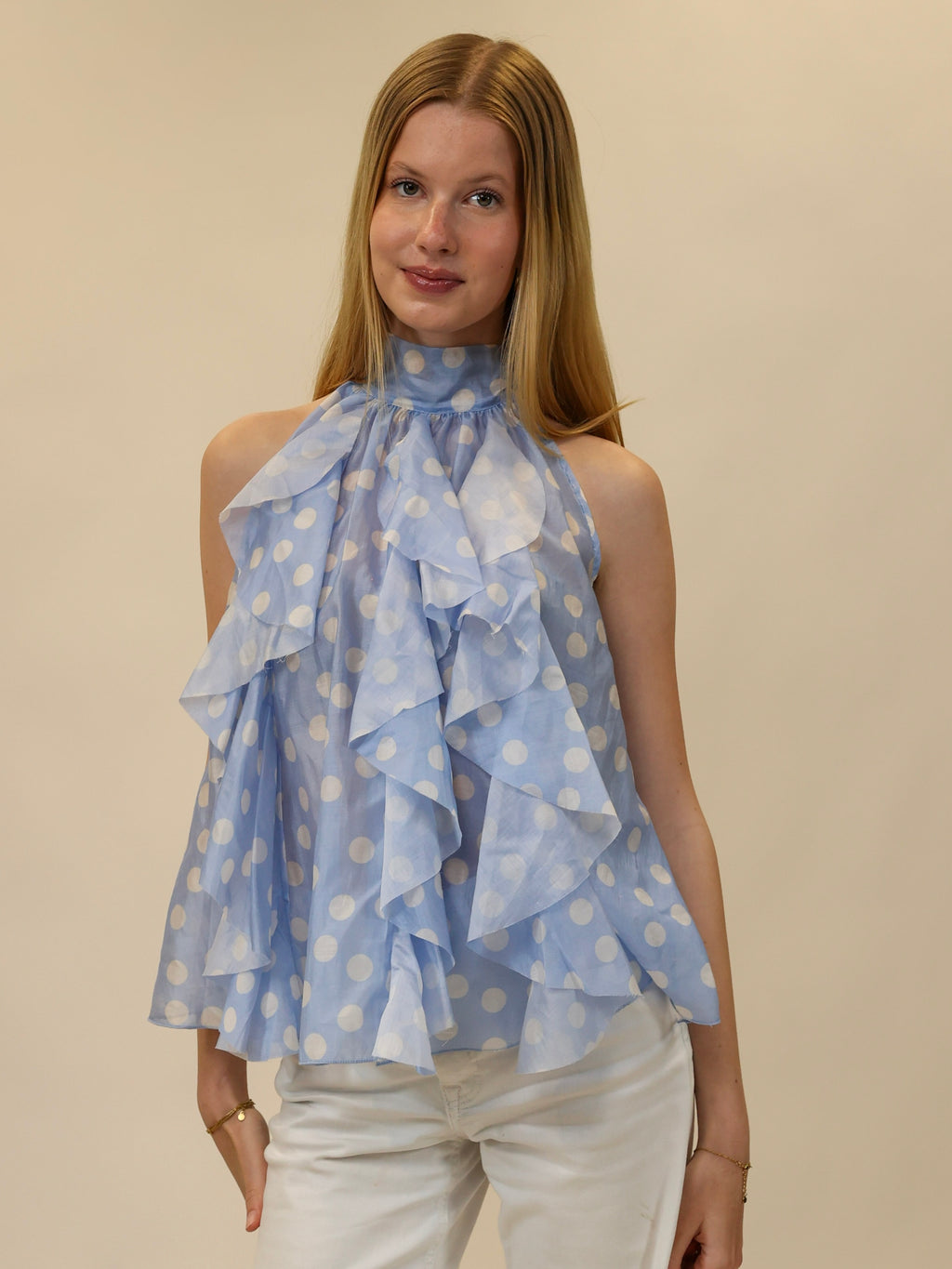 It girl Dots blue - Top