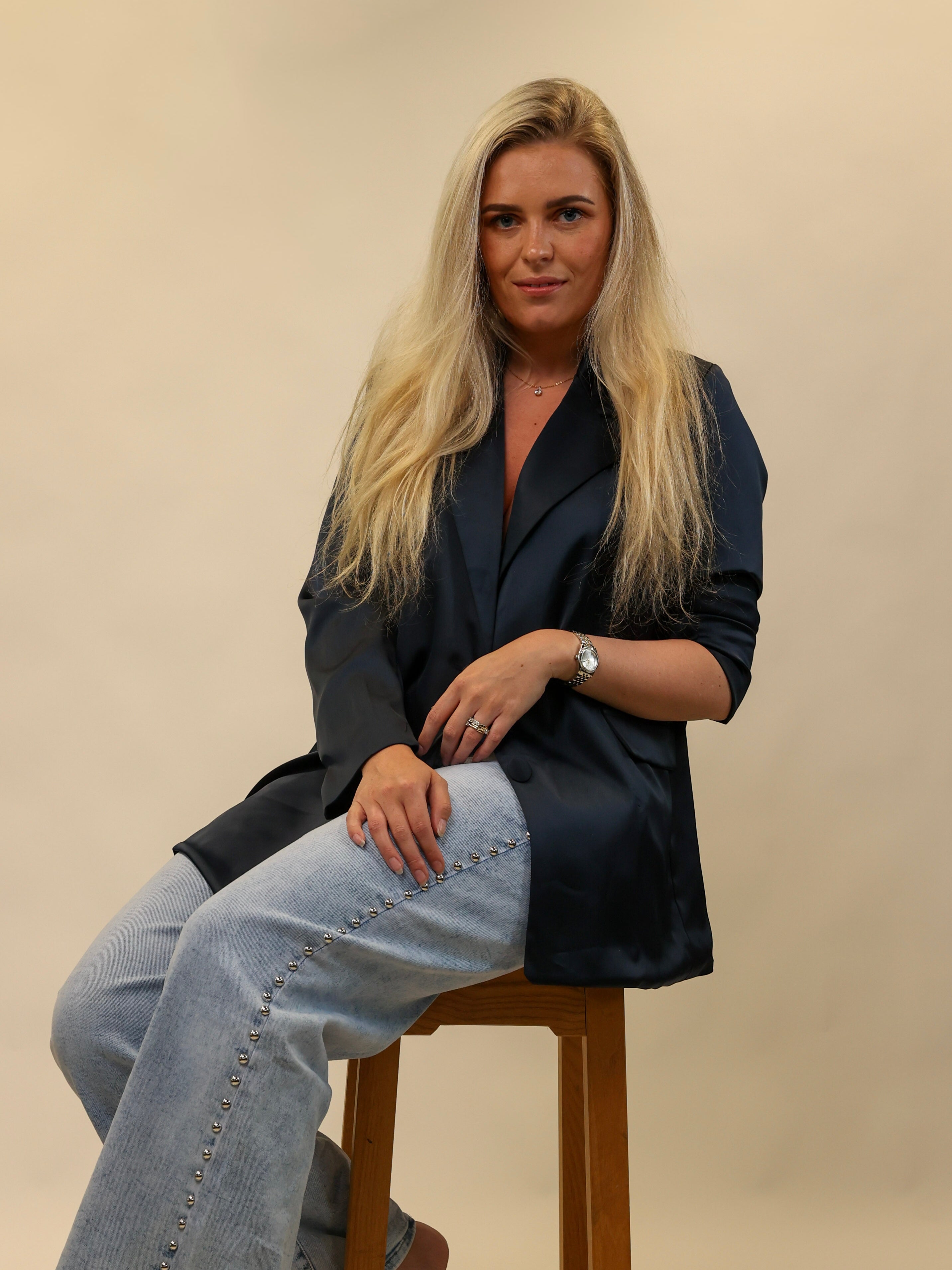 Tess navy blauw - Blazer