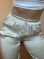 Beige satin - Broek