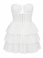 Broderie white - Jurk