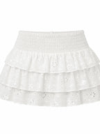 Broderie white - Skort